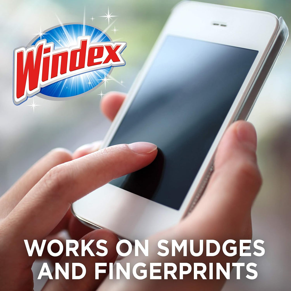 Windex Electronics Wipes - Pre-Moistened For Streak-Free Shine | 25 Count Pack
