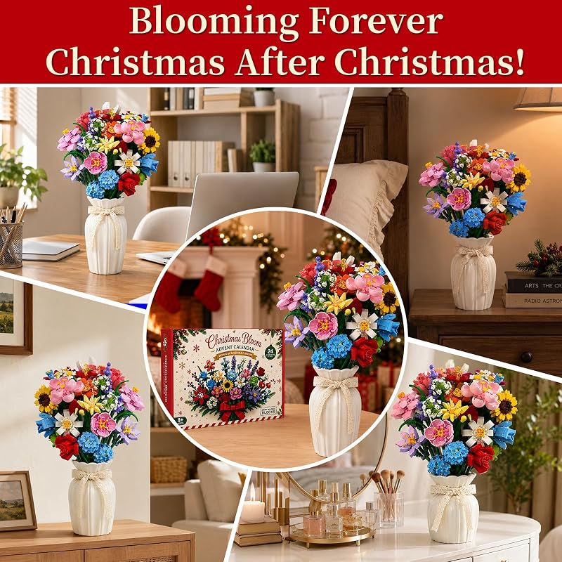 Flower Building Blocks Advent Calendar 2026 – Flower Edition