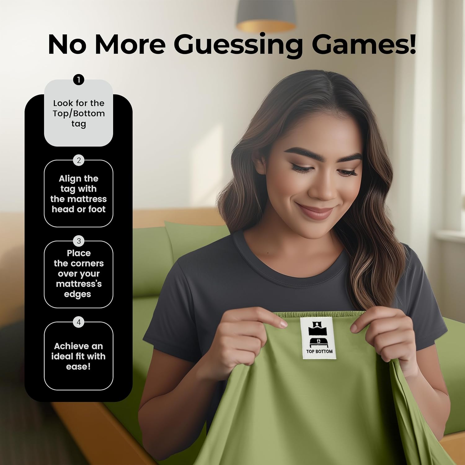 Utopia Bedding Queen Fitted Sheet - Deep Pocket Soft Microfiber - Olive Color, Fade Resistant & Easy Care