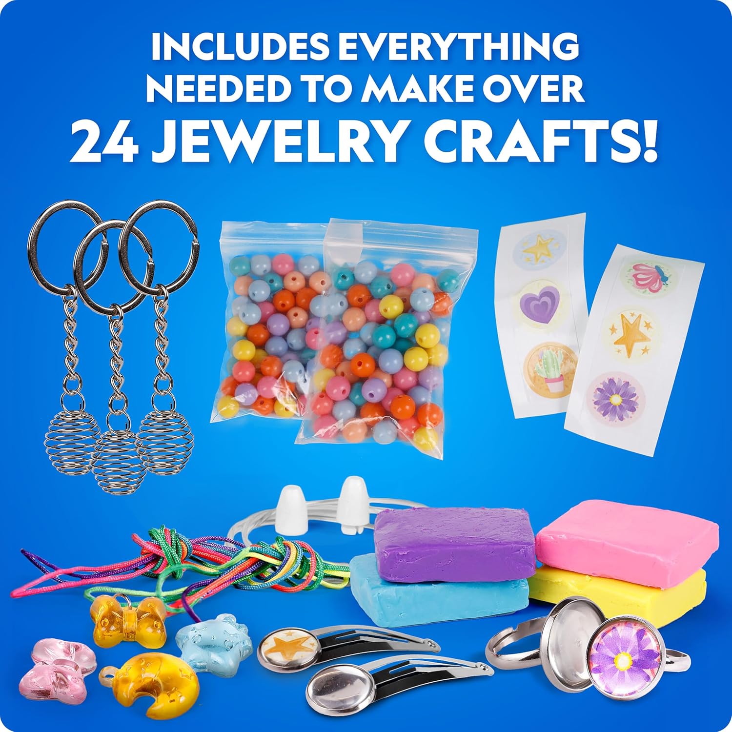 National Geographic Jewelry Making Advent Calendar - Create 24+ Unique Jewelry Pieces | Holiday Craft Kit for Kids