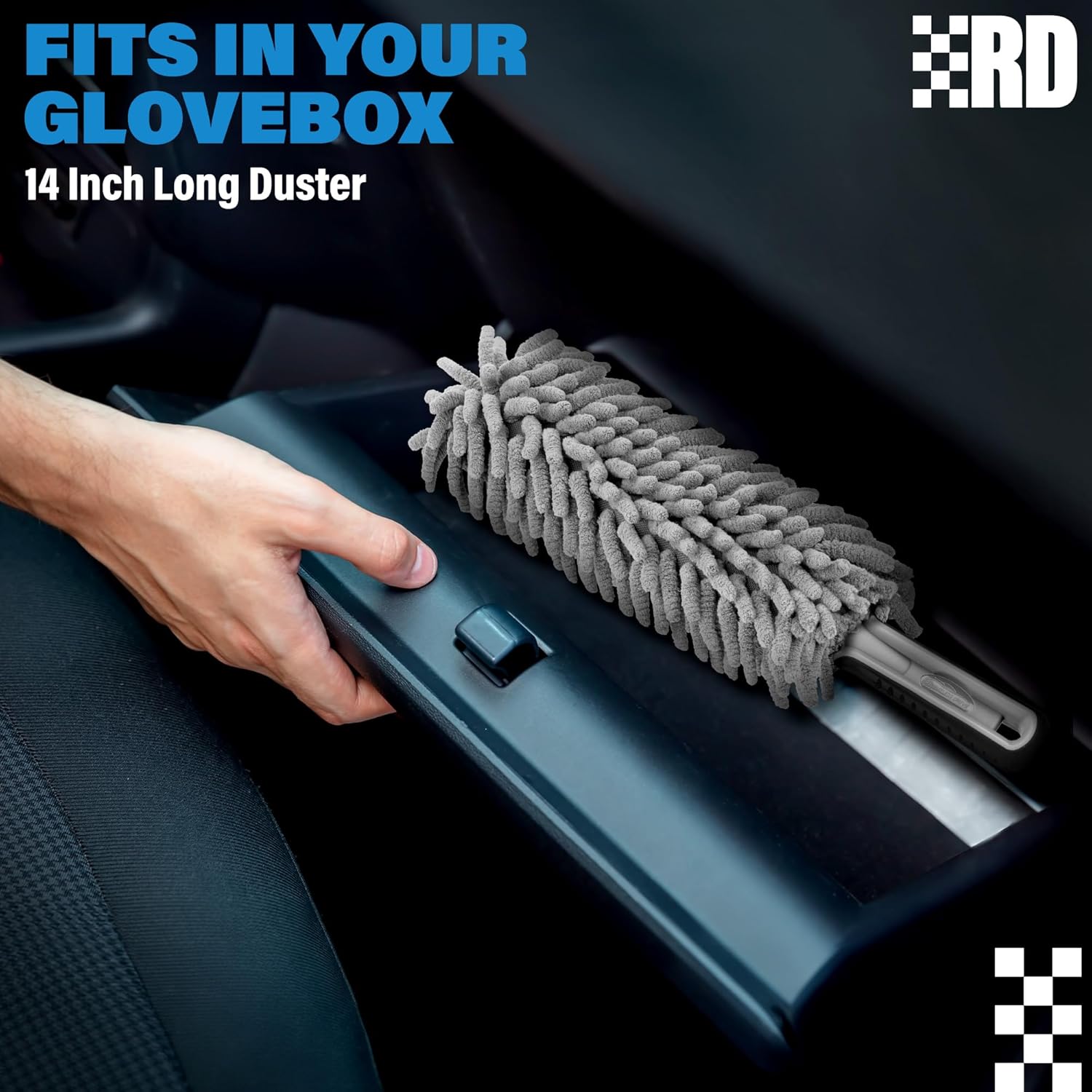 Skiennix Professional Car Duster - Lint & Scratch Free Interior Cleaning Tool for All Vehicles