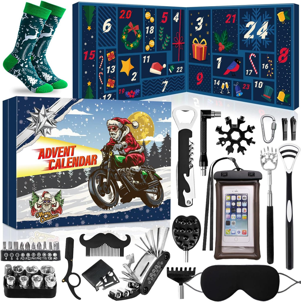 MOVINPE Advent Calendar for Men | 24 Days of Gadgets, Tools & Fun Gifts for Christmas 2025