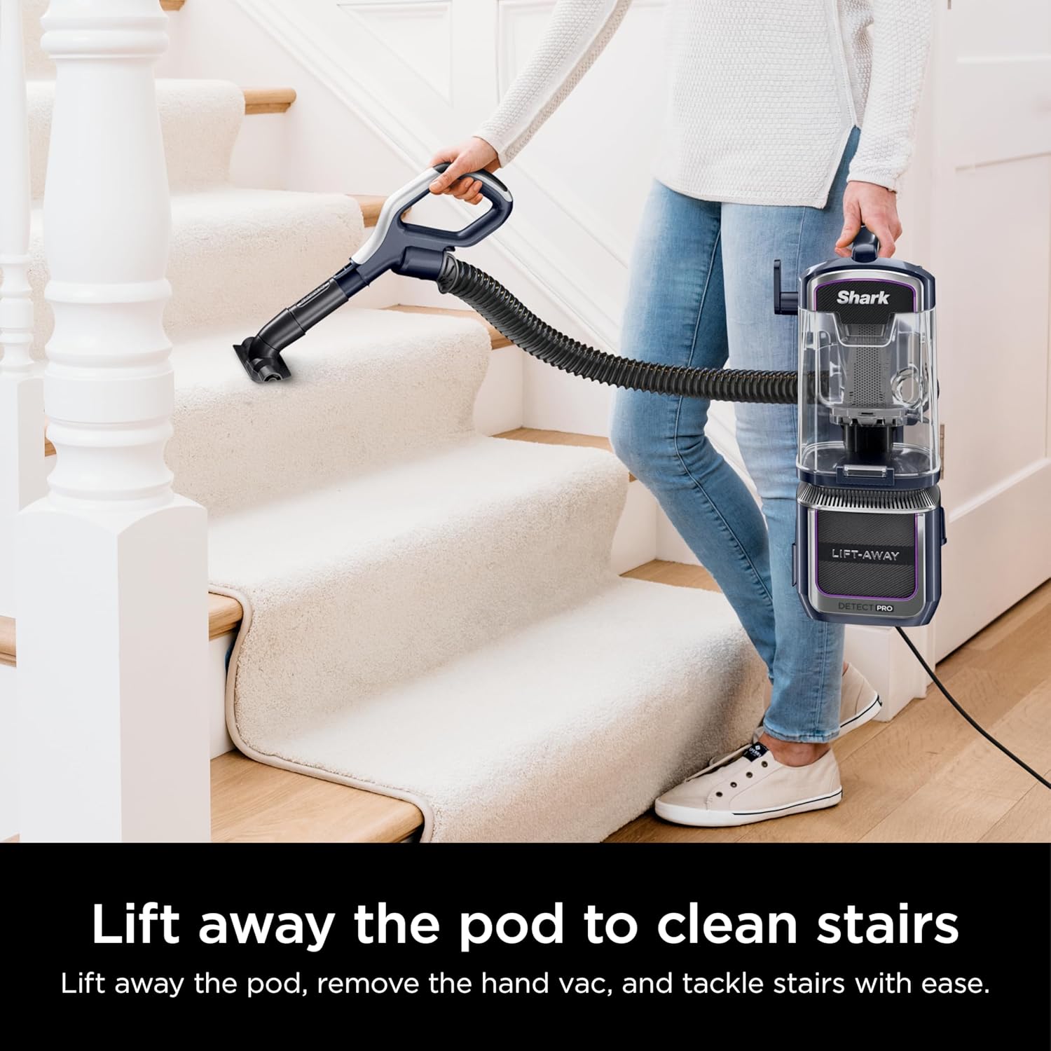 Shark Detect Pro Speed Lift-Away Vacuum - Bagless, DuoClean, Anti-Allergen | LA742