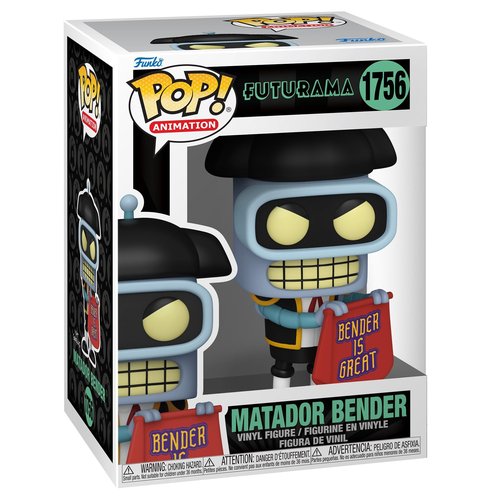 Funko POP TV: Futurama - Bender - (Matador) - Collectable Vinyl Figure - Gift Idea - Official Merchandise - for Kids & Adults - TV Fans - Model Figure for Collectors and Display