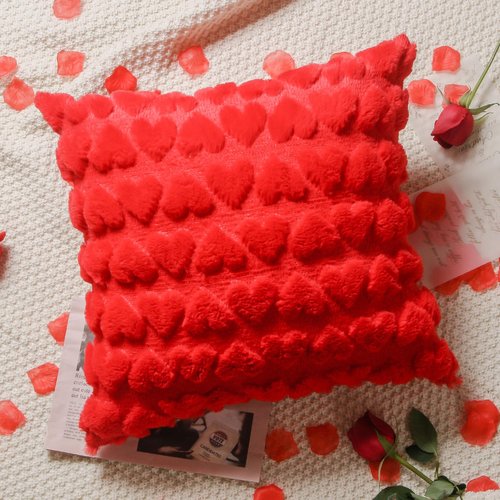 Eliluoni Mother's Day Throw Pillow Covers, Set of 2 Mother's Day Throw Pillow Covers,18x18 Inch Luxury Soft Heart Decorative Pillowcase Cushion Cover Wedding Home Decor for Sofa Living Room Couch Bed