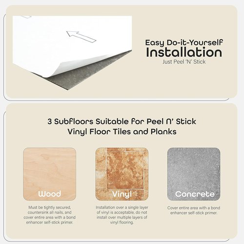 Achim Home Decor Nexus Self-Adhesive Vinyl Floor Tiles - Charcoal Grey Wood Pattern, 12" x 12", 20 Tiles - Easy Peel & Stick DIY Flooring for Any Room