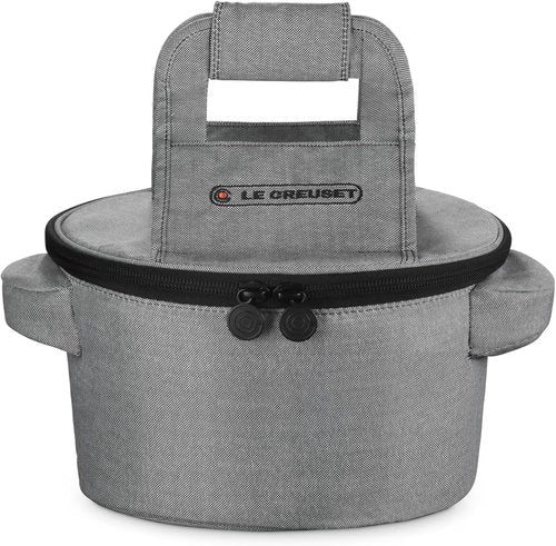 Le Creuset Round Dutch Oven Tote Bag - 15-Inch, Stylish Noir Design for Easy Transport