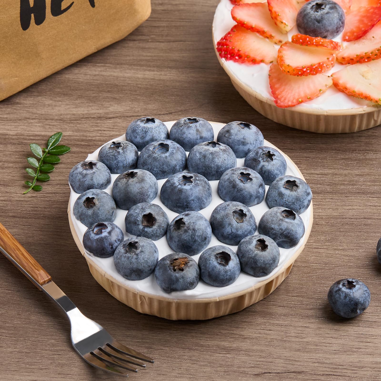 ZORRITA 50 Pcs Mini Tart Pans for Baking, 4 Inch Disposable Paper Pie Pans for Individual Small Pies, Tarts, Quiche, Cakes, Breakfast Sandwiches, Desserts, Cinnamon Rolls