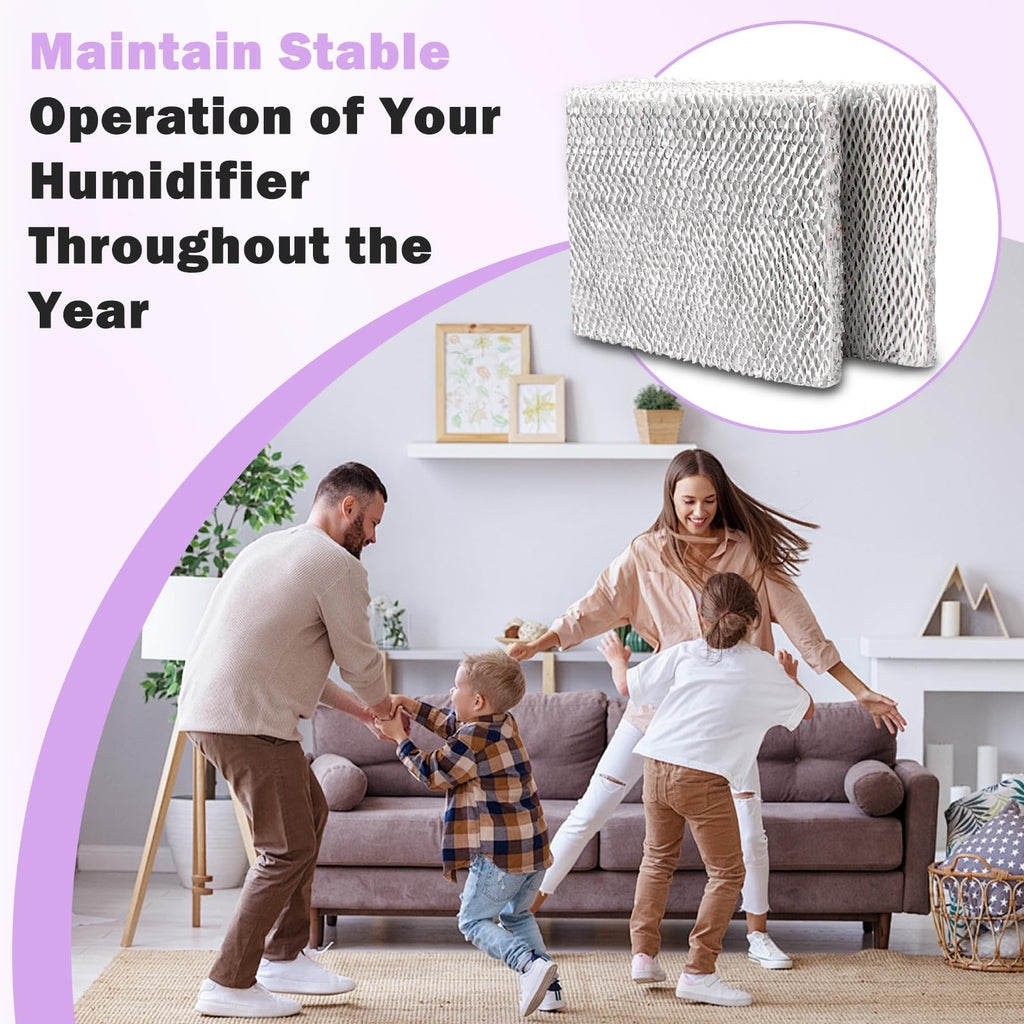 Sxkxm 10 Humidifier Filter Water Panel Compatible with Clean Comfort HE12, HE12A, HE12M, HE12MM, 2 Pack Whole House Humidifier Replacement Water Panel