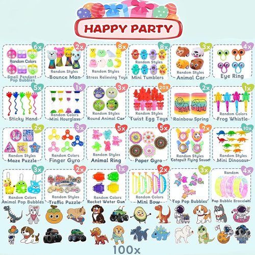 212-Pack Assorted Party Favors by [Brand Name] - Fun Gift Toys for Boys & Girls | Ideal for Events & Celebrations