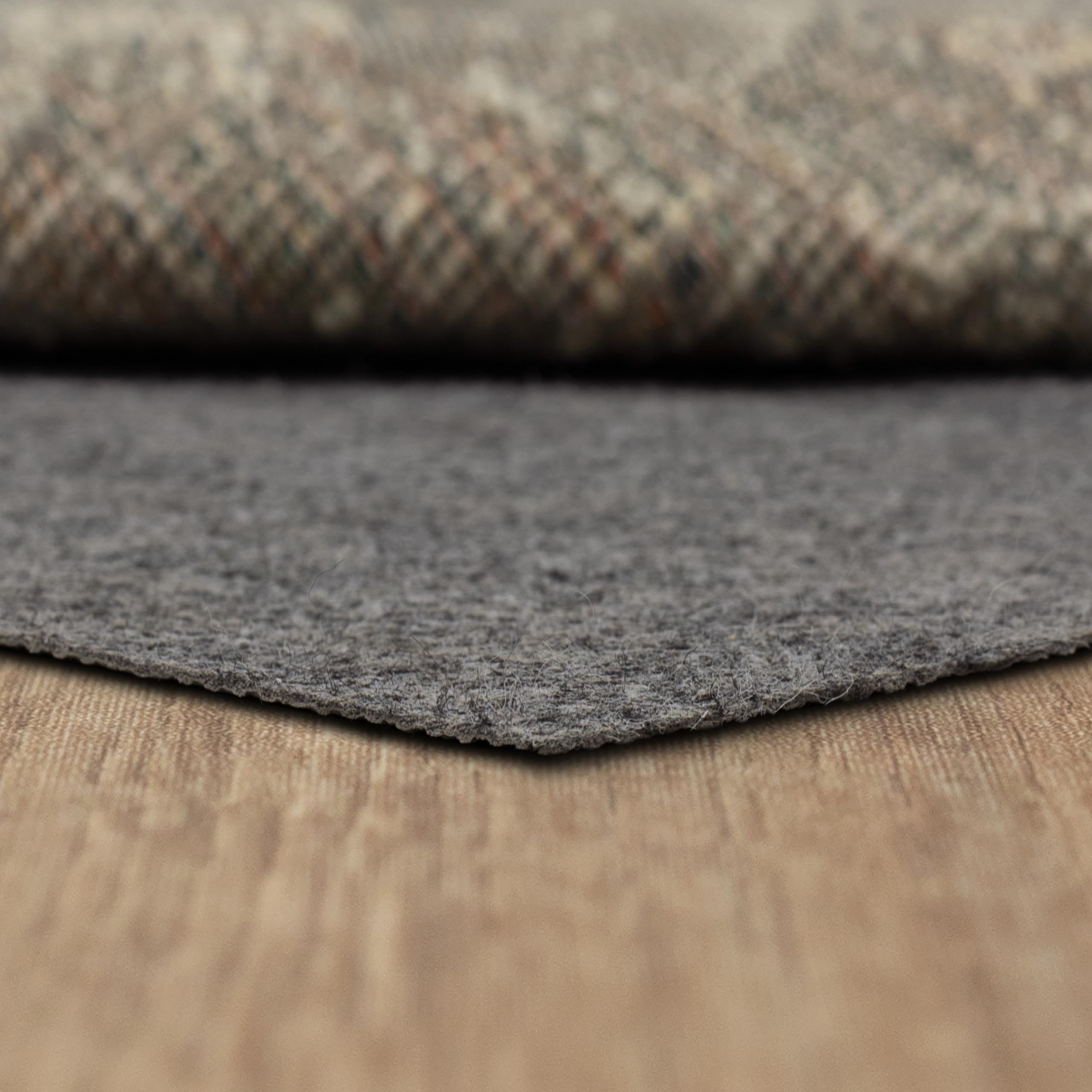 Mohawk Home 2’ x 12’ Non Slip Grip Rug Pad 1/8" Low Profile Felt Cushion + Rubber Gripper, Great for High Traffic Areas - Safe for All Floors