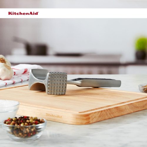 KitchenAid Gourmet Meat Tenderizer - Multi-Sided Design for Pounding Meats & Nuts | Easy Storage, Black
