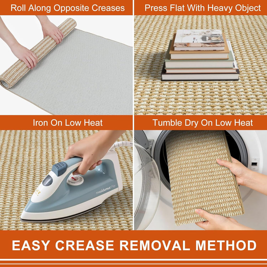 Regine Switzerland Dirt Trapper Door Mat - Non-Slip, Absorbent, Washable | 20" x 32", Beige White