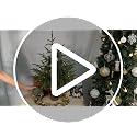 2-Pack 2ft Pre-Lit Artificial Norfolk Pine Christmas Tree Topiary - Green