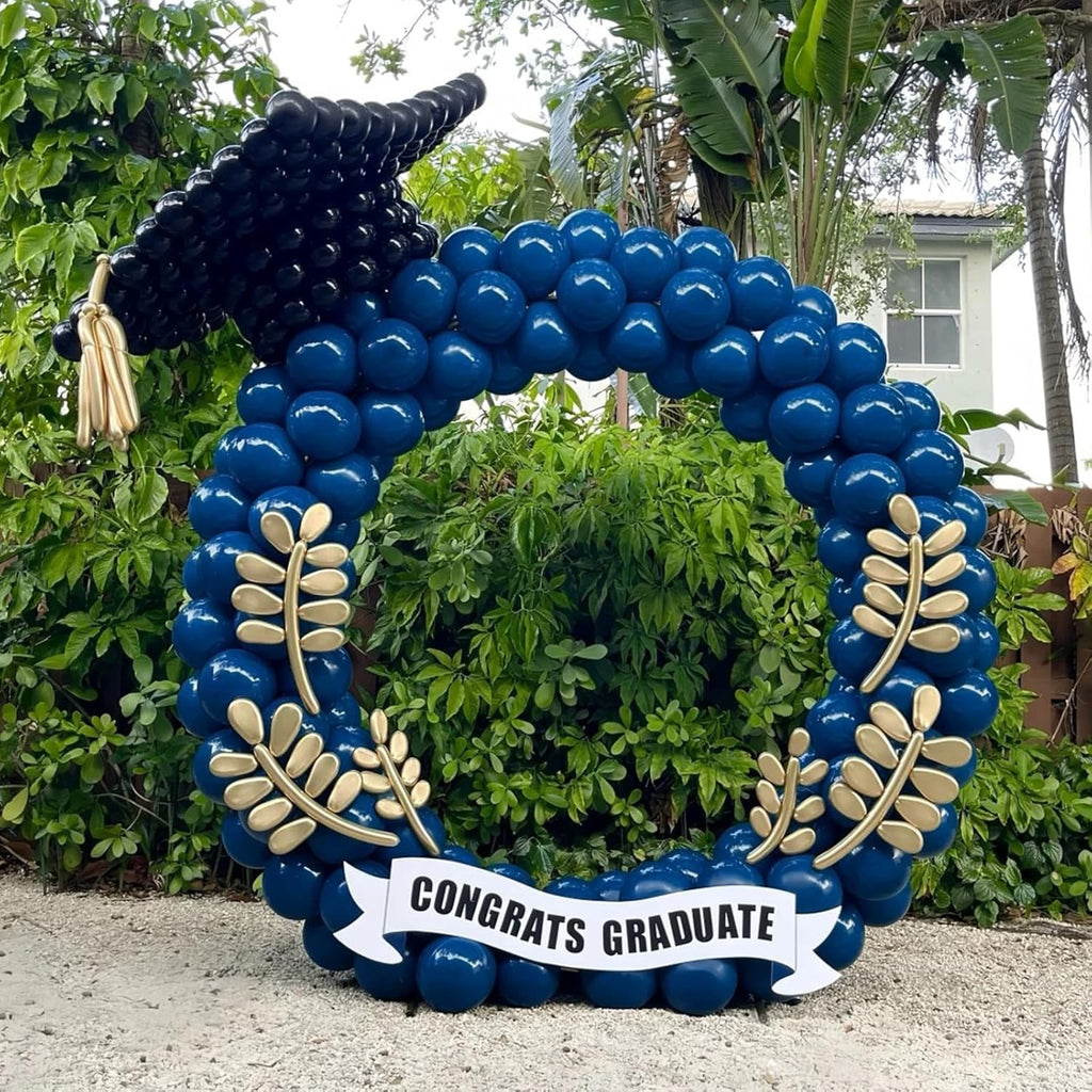 Skiennix Navy Blue Balloons - 12 Inch Latex Balloons for Birthday Parties & Baby Showers | 110 Pack