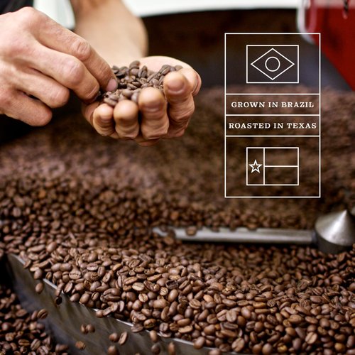 Casa Brasil Samba Blend Whole Bean Coffee – Medium Dark Roast – Chocolate, Toasted Almond, and Malt – Brazilian Specialty Coffee – 5lb Bag