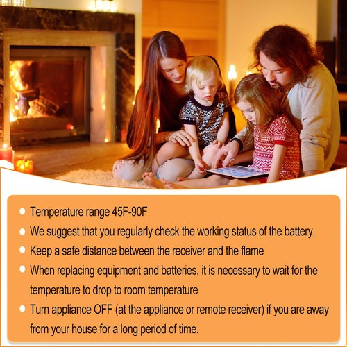Universal Gas Fireplace Remote Control,Fit skytech 1001-A 1001TX 3001,durablow TR1003,Napoleon F45,Acumen RCK-IW,Ambient RCB,realFyre and More,Fireplace On/Off Remote Control Kit for Millivolt Valve