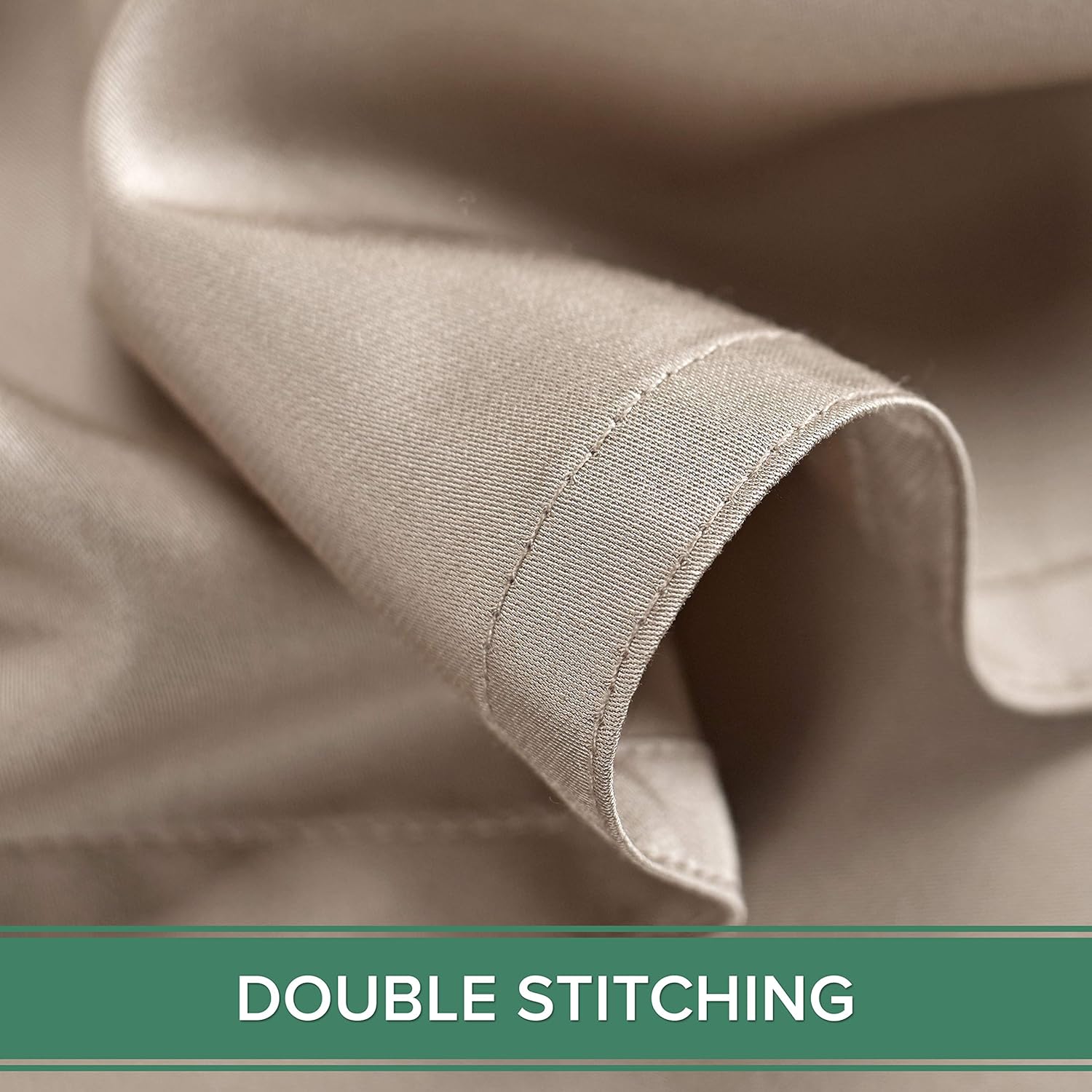 Pure Bamboo Twin Sheets - Luxuriously Soft 100% Organic Viscose Bed Sheet Set | Cooling Comfort, Sand Color