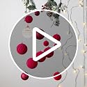 Fuchsia Pink Velvet Christmas Ornaments Set - 36pcs Shatterproof Xmas Decorations with 5 Styles & 3 Sizes