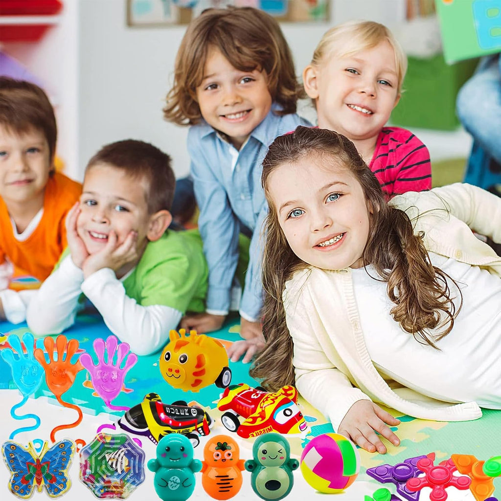 Taulaap 126 Pcs Pop Party Favors - Treasure Box Toys for Kids | Classroom Prizes & Goodie Bag Fillers