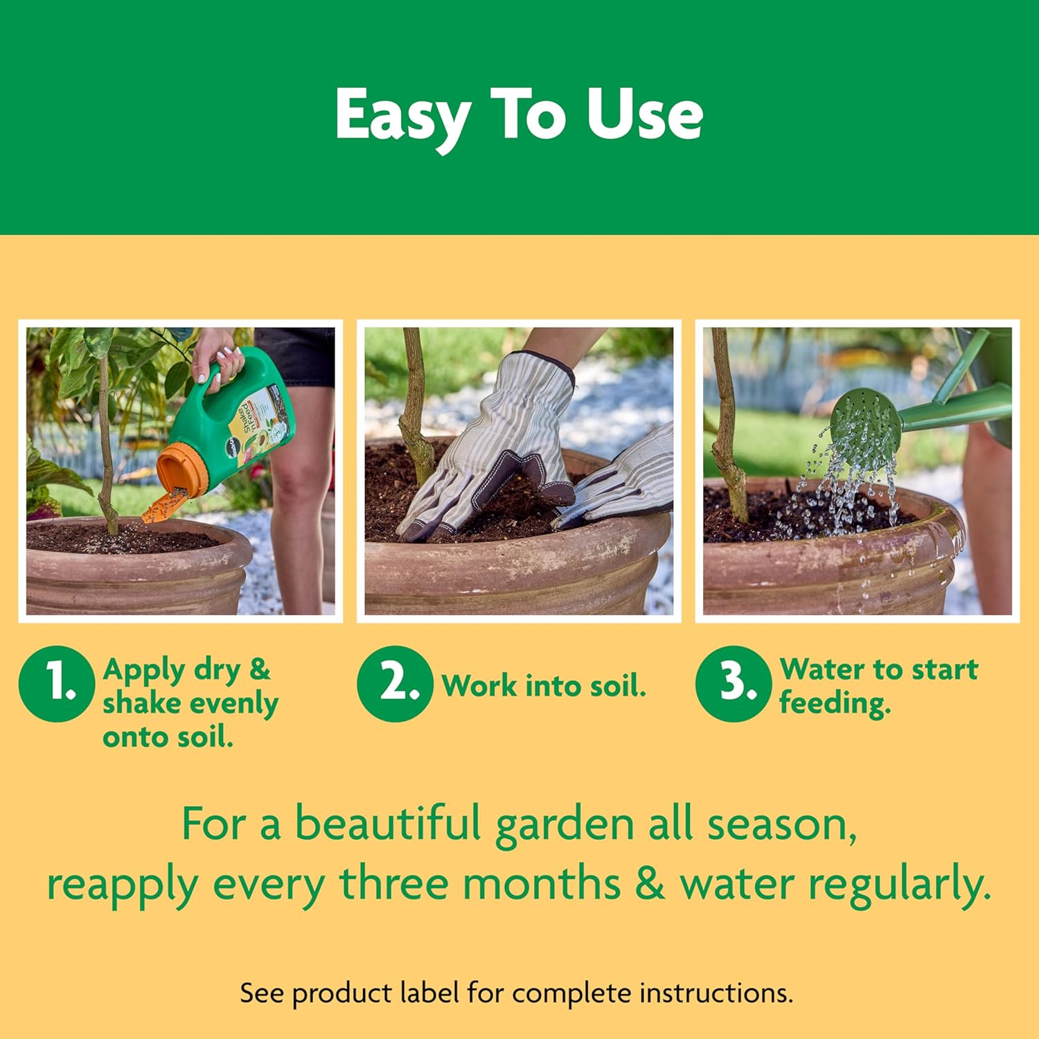 Miracle-Gro Shake 'N Feed Plant Food - Nourishes Citrus, Avocado & Mango Trees | 4.5 lbs