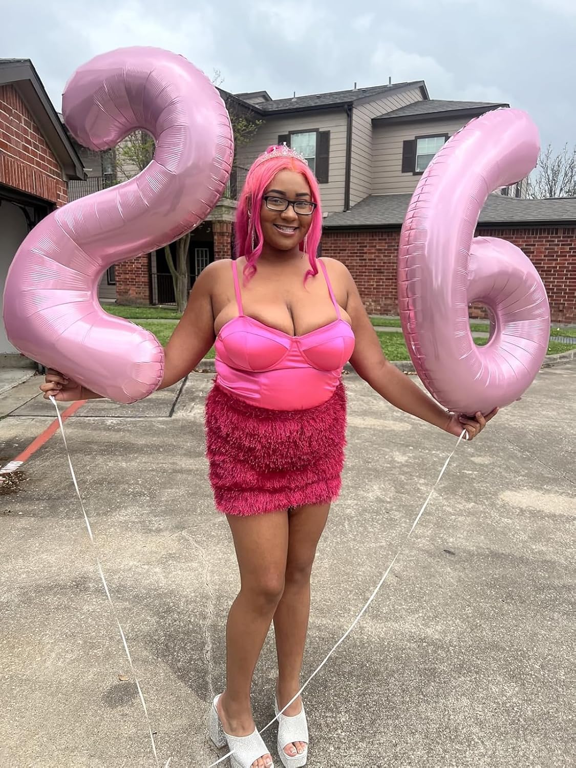 Number 6 Balloon 40 Inch - Pastel Pink Birthday Decoration for Boys & Girls | Perfect for 6th Birthday Celebrations