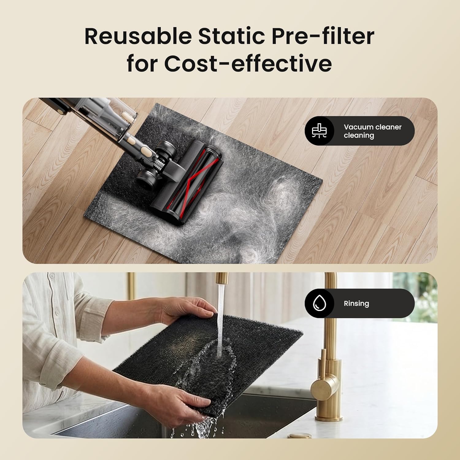 Skiennix Pet Air Purifier - H13 HEPA Filter for Large Rooms Up to 2500 Sq Ft | Black, Auto Mode & PM2.5 Monitor