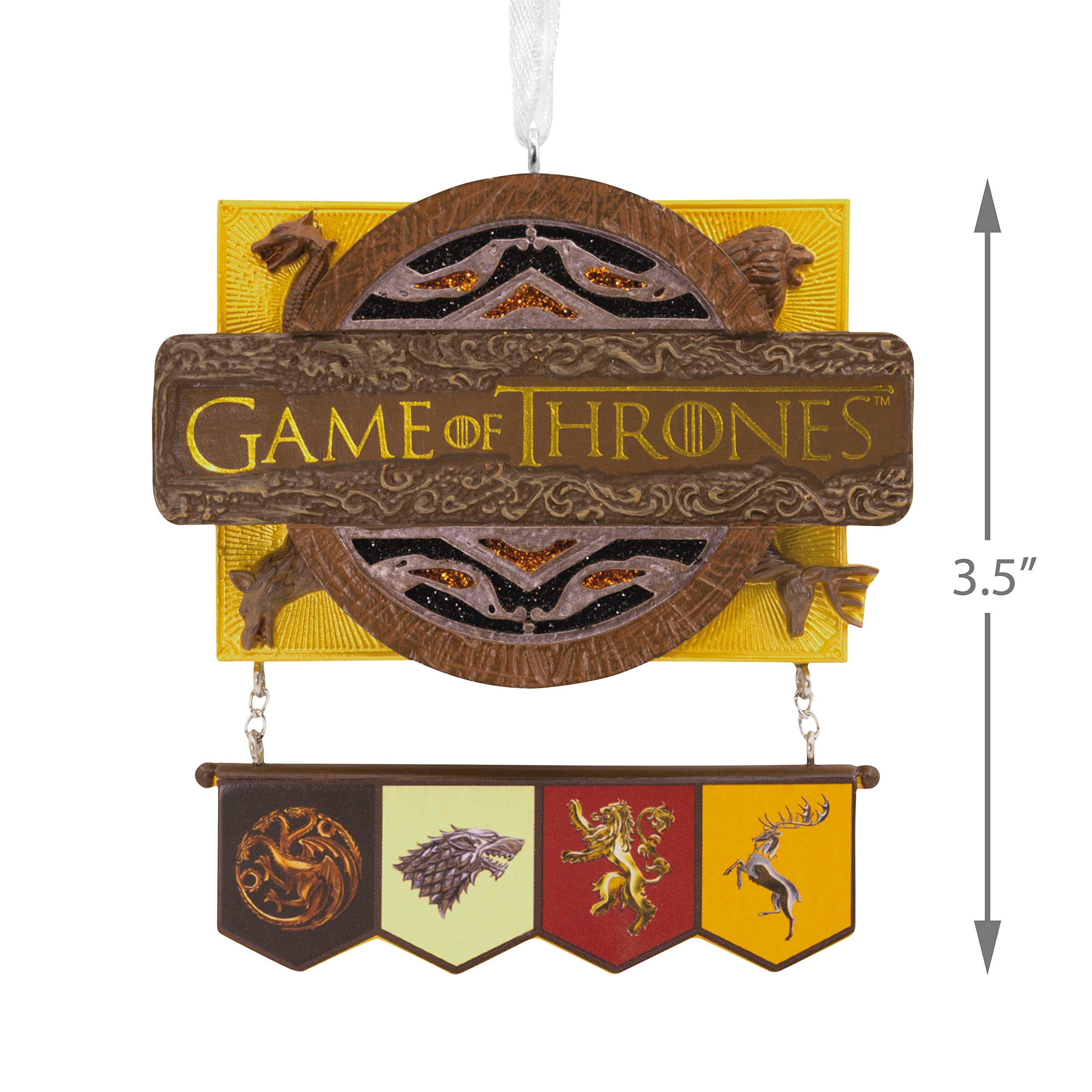 Hallmark Game of Thrones Christmas Ornament, House Targaryen, Stark, Lannister and Baratheon