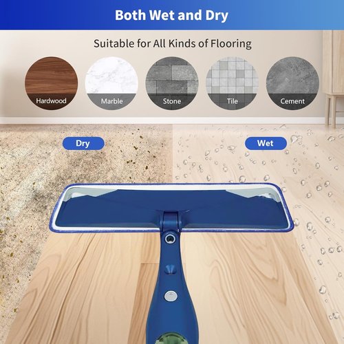 Bona Microfiber Mop Pads - 15-Pack Washable Reusable Refills for Hardwood & Tile Floors | Pet Hair & Stain Remover