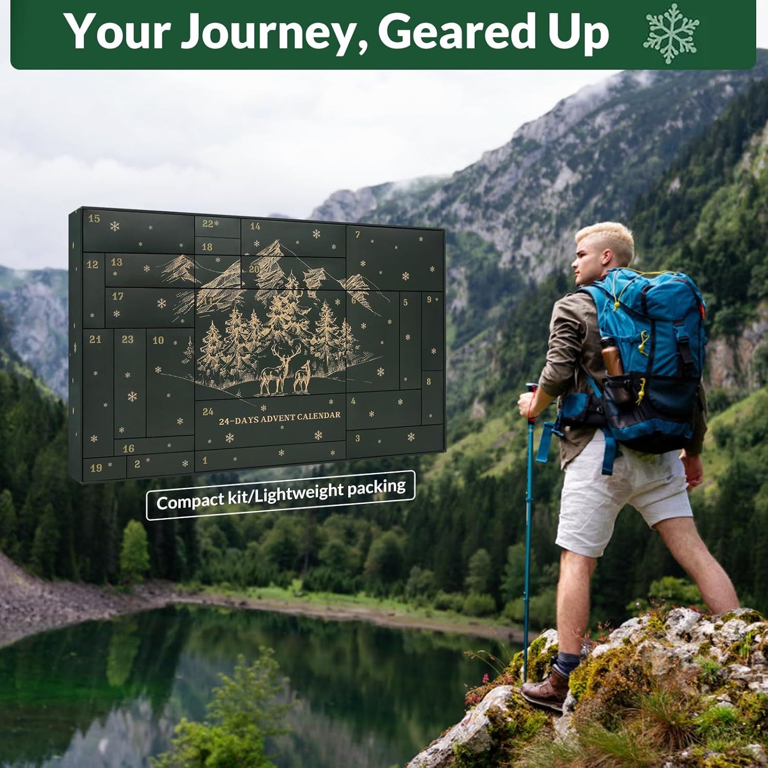 Survival Kit Advent Calendar - 24 Days of Essential Emergency Gear for Men | Perfect Xmas Gifts for Outdoor Enthusiasts