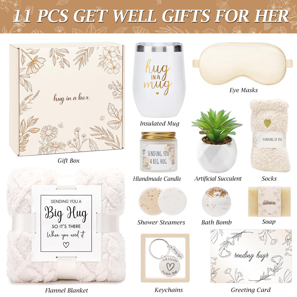 Sympathy Gift Baskets Sympathy Gifts for Loss of Loved One Hug in a Box for Women Bereavement Gifts Ideas Get Well Soon Gift Condolence Basket Miscarriage Thinking of You Care Package for Women