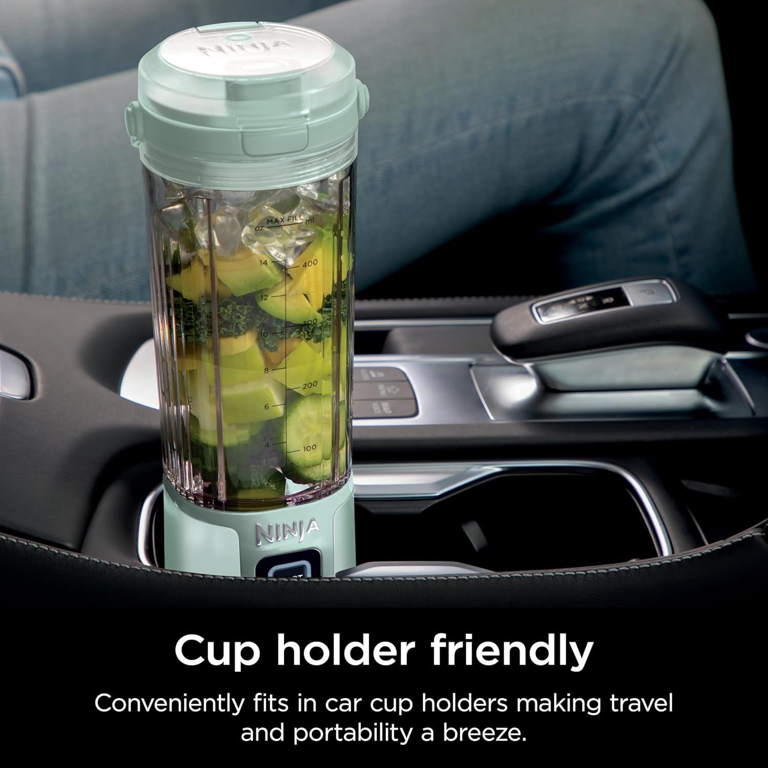 Ninja Blast Portable Blender - Cordless 18oz Personal Blender for Smoothies & Shakes | BPA-Free, USB-C Rechargeable, Tinted Mint
