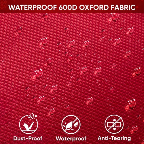 BALEINE Gift Wrapping Paper Organizer - Clear PVC & Durable 600D Oxford Fabric, Holds 18-25 Rolls, Black