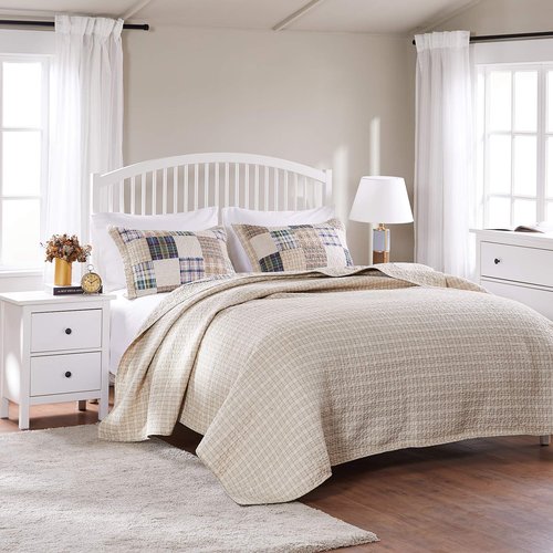 Greenland Home 2-Piece Oxford Quilt Set, Twin, Multicolor
