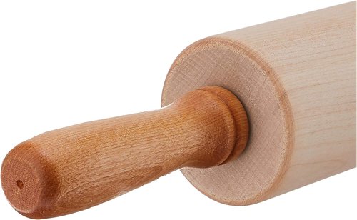 J.K. Adams Maple Wood Gourmet Rolling Pin - 12" x 2.75" | Perfect for Baking and Cooking