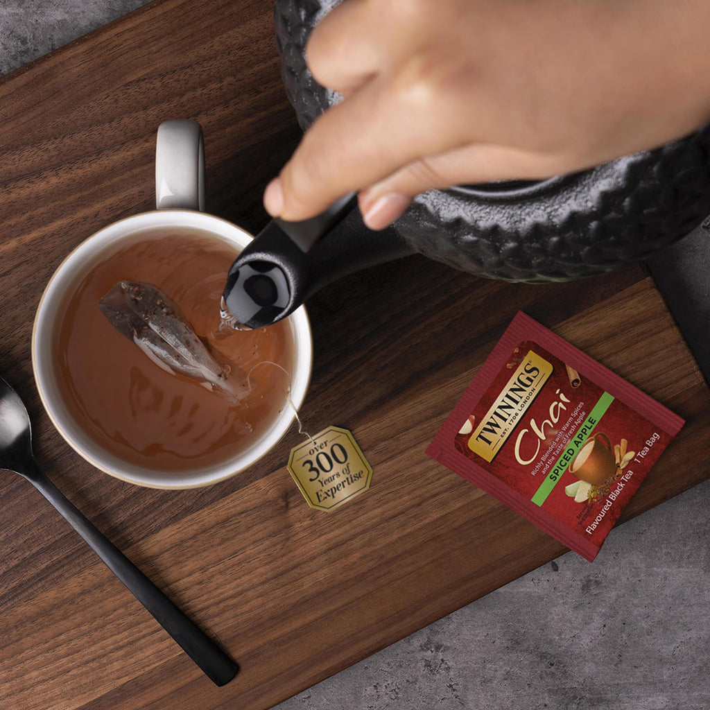 Twinings Chai Black Tea Bag Sampler Assortment, Variety Pack (20 Count) 5 Different Flavours for Tea Lovers: Her, Him, Women, Men, Couples, Family, Friends, Coworkers