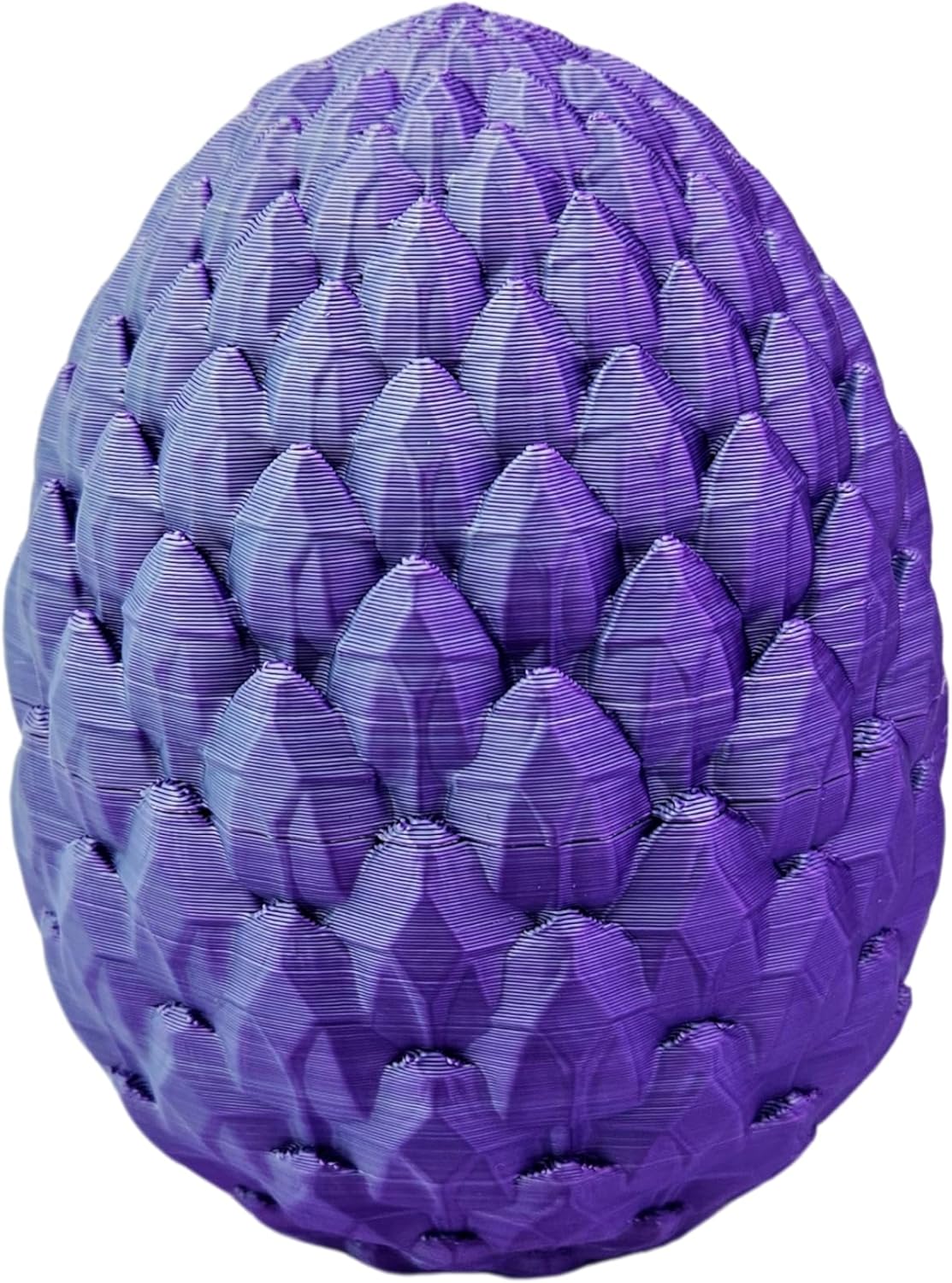 Skiennix 3D Printed Dragon Egg Fidget Figurine - Vibrant Color for ADHD & Anxiety Relief | Articulated Joints (Purple Mint Silk)