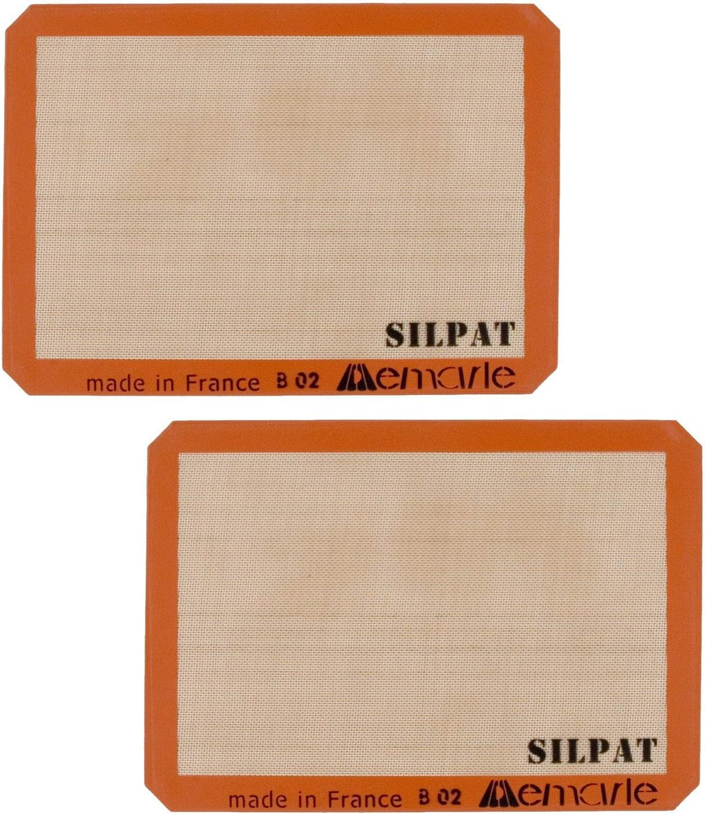 Silpat Nonstick Baking Mat Set - Half Size 11.6 x 16.5 Inch for 13 x 18 Inch Pans | Set of 2