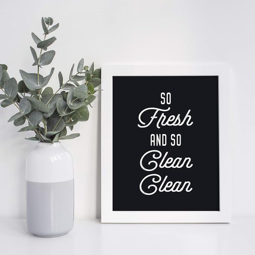 Brooke & Vine Hip Hop Wall Art Prints - Funny 80’s & 90’s Music Posters | Unframed Set of 4 (8 x 10)