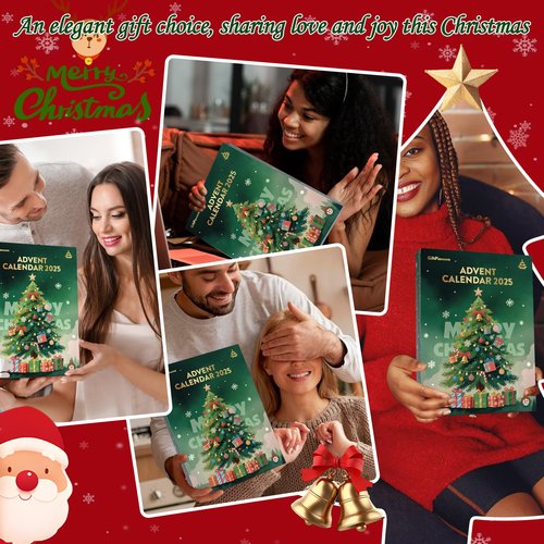 Makeup Advent Calendar 2025, 24 Days Christmas Beauty Countdown Calendar Makeup Set for Adult Women & Teen Girls, Ideal Xmas Holiday Surprise Gifts for Women