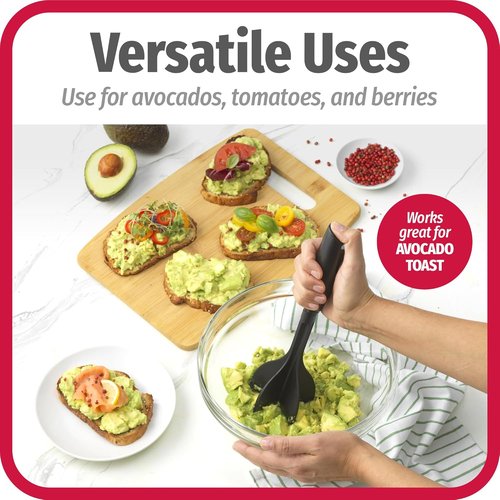 GoodCook Ground Meat Choppers - Heat-Resistant Nylon 5-Blade Set of 2 for Beef & Turkey, Black
