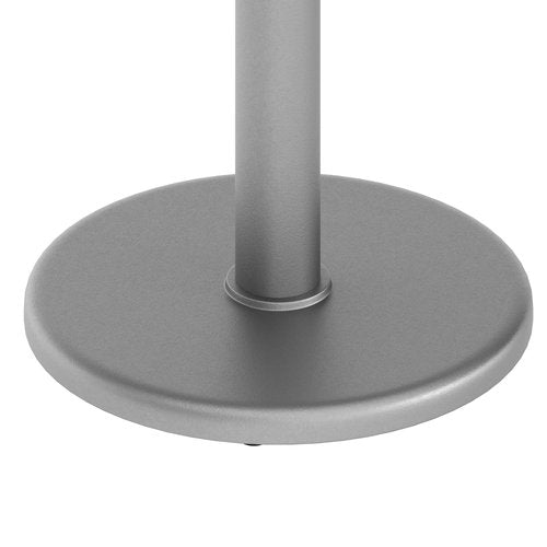 Flash Furniture Beverly 18" Round Restaurant Table Base with 3" Diameter Table Height Column, Commercial Cast Iron Restaurant Round Table Base, Silver
