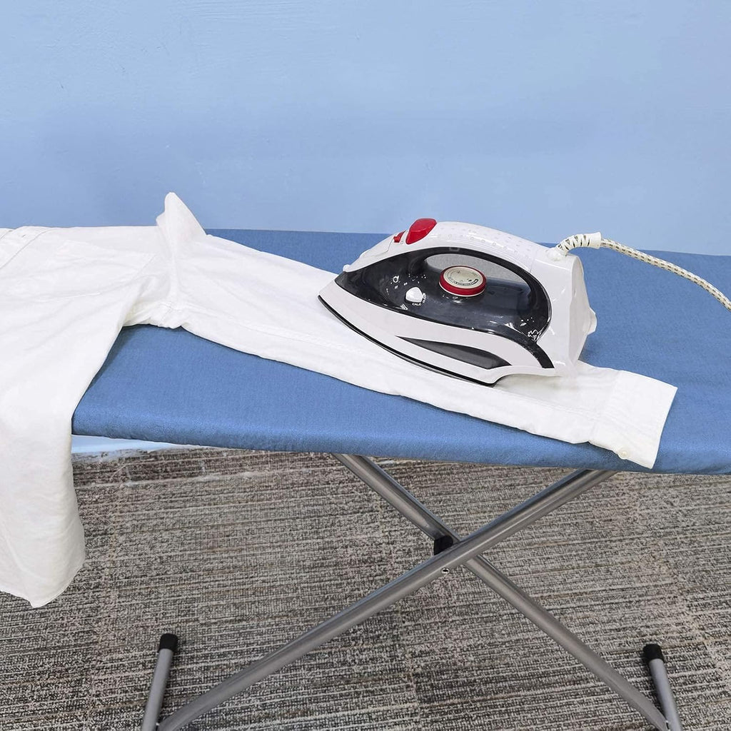 VividPaw Ironing Board Cover - Heavy Duty Padded, Silicone Coated, Standard Size 15x54 (Blue)