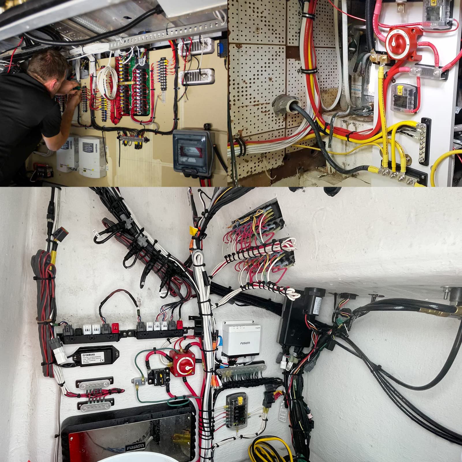 8 Gauge Marine Wire Duplex Marine Grade Wire,8 AWG 50ft Tinned Copper Oxygen-Free Insulated Red& Black Electrical Cable for Boat/Automotive/RV/Camper/Trailer