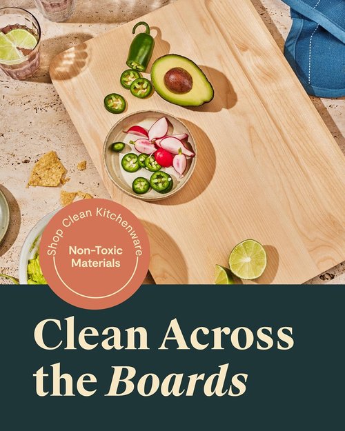 Caraway 4-Piece Double-Sided Wood Cutting Board Set | FSC-Certified Birch Wood, Mineral Oil Finish, 3 Sizes