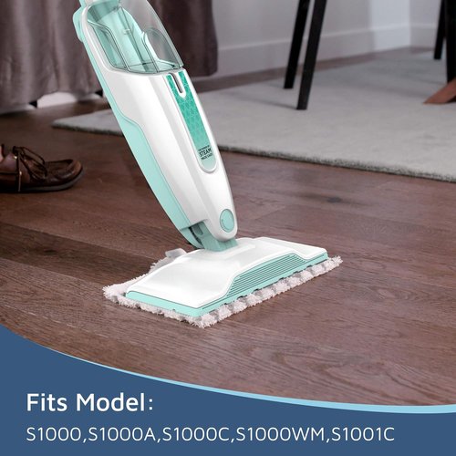 F Flammi Microfiber Mop Pads - 4-Pack Washable & Reusable Refills for Shark Steam Mop S1000/S2001