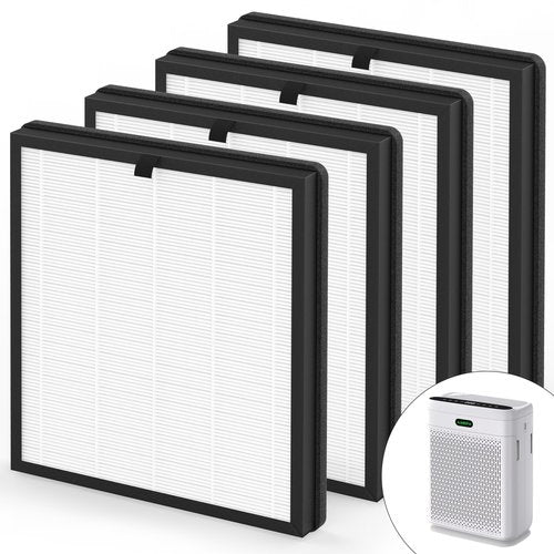 VALZONE 4 Pack F1 Replacement Filters | Compatible with AMEIFU F1 Purifier, Replace Part #‎F1F | Double-sided Filtration
