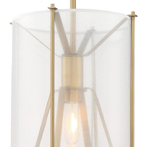 DESIGNERS FOUNTAIN Daybreak 1-Light Pendant Chandelier, Old Satin Brass, D223M-12P-OSB