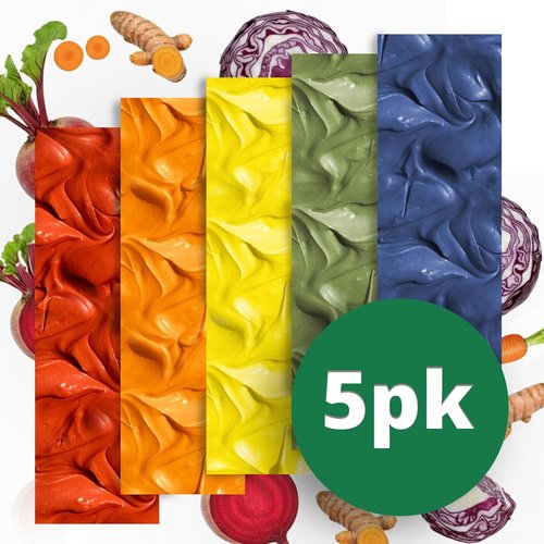 Color Garden Pure Natural Food Coloring - Plant-Based, Vegan, Non-Toxic Liquid Dye | 5 Ct, 1 Oz