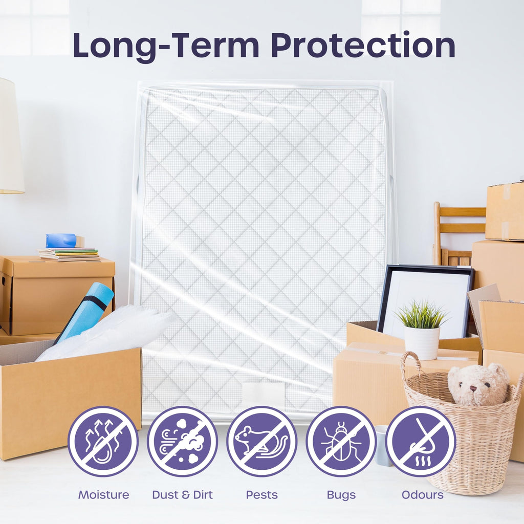 Queen Size Mattress Bags for Moving and Storage - Heavy Duty, Reusable and Waterproof Queen Mattress Bag- Protect Beds from Stains, Dust, and Pest Damage